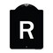 Signmission Sign with Letter R Heavy-Gauge Aluminum Architectural Sign, 24" x 18", BW-1824-22930 A-DES-BW-1824-22930 - alternate 1